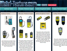 Tablet Screenshot of metal-testers.com